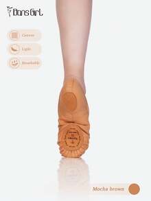 DonsGirl 1 Pair High Elasticity Tight-Fitting Professional Ballet Shoes, Also Suitable For Modern Dance, Classical Dance And Yoga - Mocha Brown - View 10