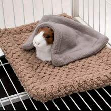 1pc/2pcs Small Animal Nest Blanket-20 * 15cm/7.87 * 5.91in Nest Mat Small Pet Hedgehog Winter Warm Mat Squirrel Rabbit Thickened Nest Blanket(Standard Size=Random Color 1pc) - A - View 6