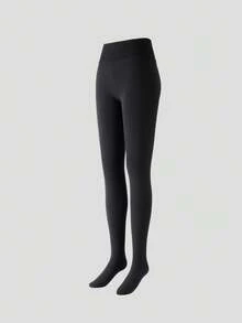 Celana Ketat Beneunder Wanita Elastis Tinggi (Bahan Fleece Ringan) HE025 - Senja Gelap - View 7
