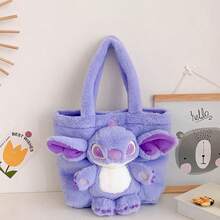 Disney Cartoon Doll Cute Girl Sweet Shoulder Bag Large Capacity Plush Doll Handbag - Multicolor - View 18