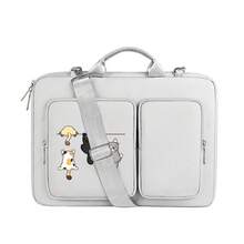 1pc Laptop Bag With 4 Climbing Cats Print, Handheld & Shoulder Bag, Adjustable & Detachable Strap, Comfortable & Simple, 2 Independent Front Pockets For Phone, Keys, Cards, Mouse And Other Small Items, Unisex, All Seasons, Suitable For Campus, Work, Commute And Office - Laptop Bag - View 5