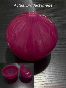 6pcs/5pcs/4pcs/2pcs/1pc Onion-Shaped Food Storage Containers, Multi-Purpose Plastic Containers, Freezer , Flip Lid Design, Hand Wash, No Electricity Required, Fruit & Vegetable Shaped Kitchen Food Storage, Airtight - Multicolor - View 9