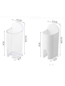 1/2/3pcs Self-Adhesive Electric Toothbrush Holder, Wall-Mounted Space-Saving Bathroom Storage Rack, No Power Required, Fixed Installation, Ideal Christmas/Halloween Gift Decoration - Multicolor - View 7