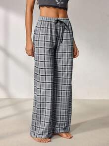 Lowkey Lull Halloween Pajamas Simple And Comfortable Tops/Bottoms/Thong - Black - View 24