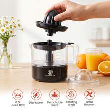 SUPERLEX Citrus Juicer With Dual Rotation 50W 550ML Juice Container Pulp Filter Easy Clean Design Quiet Operation For Home And Small Commercial Use - Black - View 12