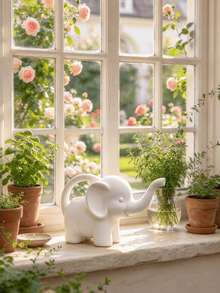 1 pieza Regadera con forma de elefante, maceta para regar plantas del hogar, decoración artística del hogar, accesorio de jardinería, regalo exquisito, adorno de balcón - Elefante - Ver 4