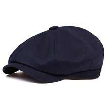 1pc Men's Solid Color Newsboy Cap, Casual Outdoor Hat, Fashionable Beret, Suitable For Spring/Autumn Travel, Beach, Party - Multicolor - View 14