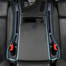 1 Pair Car Seat Gap Filler Storage Box, Front Driver And Passenger Seat Gap Filler, Anti-Leak Anti-Drop, Car Interior Storage Organizer, Universal Fit For All Car Models, Storage Bag, Car Interior Decoration - Multicolor - View 2