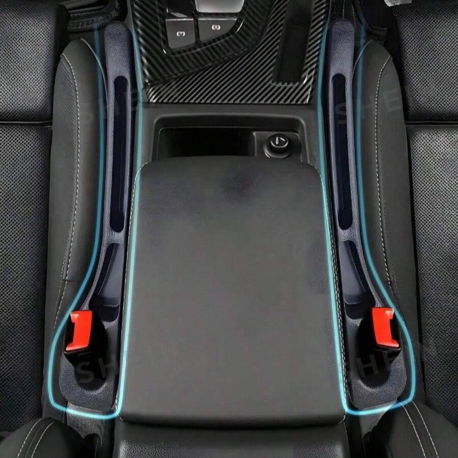 1 Pair Car Seat Gap Filler Storage Box, Front Driver And Passenger Seat Gap Filler, Anti-Leak Anti-Drop, Car Interior Storage Organizer, Universal Fit For All Car Models, Storage Bag, Car Interior Decoration