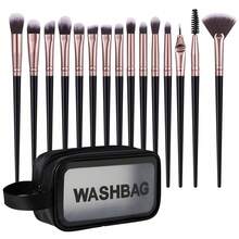 28Pcs/16pcs/13Pcs Black Makeup Brushes Beauty Sponges Triangle Puff Makeup Storage Bag Professional Makeup Tool Set For Foundation Blush Eyeshadow - Black - View 10