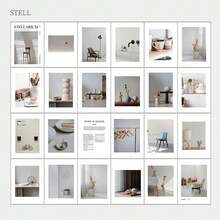 Ins Style Minimalist English Magazine Photography Prop, Office Living Room Bookshelf B&B Decor, Photo Shoot & Live Streaming Background - one-size - View 16