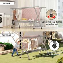 Clothes Drying Racks - Grey - View 8