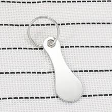 6pcs Shopping Cart Access Keychains, Stainless Steel Trolley Unlock Key Rings, Supermarket Cart Metal Key Ring Accessories, Creative Supermarket Keychain Pendant, Supermarket Token Tag, Stainless Steel Pendant - Multiple Specifications - View 5