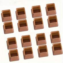 4/10PCS Silicone Chair Leg Caps, Furniture Foot Pads, Made Of Plastic, Anti-Slip Rectangular Floor Protector, Suitable For Solid Wood Floors, Anti-Scratch Floor Protection Pads, Rectangular Floor Protection Pads, Anti-Slip Chair Pads, Minimalist Furniture Pads, Anti-Slip Plastic Base, Wear-Resistant Protection Caps - A - View 8