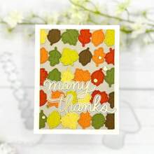 Autumn Leaf Lace Metal Cutting Die, Suitable For DIY Scrapbooking Decoration Craft Die Cutting Embossing Card Making Template Scrapbook And Craft Photo Album Decoration Embossing - LG26-8476 - View 4