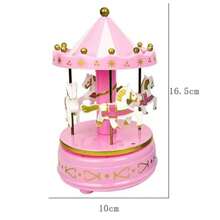 1pc Christmas Rotating Carousel Music Box, Birthday Gift Creative Cake Decoration - Merry-go-round - View 14