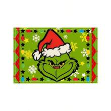 The Grinch The The 1Pc Christmas Desktop Decoration, Multiple Options For Christmas Tablecloth Decoration, Cartoon Printed Tablecloths, Home Kitchen Holiday Party Desktop Decoration - Multicolor - View 11