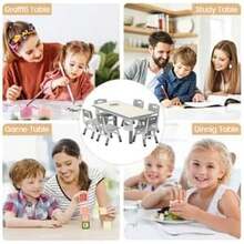 Kids Tables & Chairs - Grey - View 9