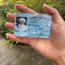 Surat Izin Mengemudi Santa yang Hilang, Dekorasi Natal, Surat Izin Terbang Kereta Luncur Santa, Kartu Identitas, Kartu Santa Claus, Surat Izin Terbang, Kotak Kunci Hadiah Malam Natal, Dekorasi Pohon Natal - MultiWarna - View 12