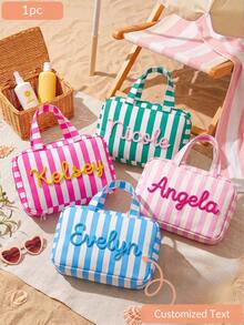 CFUNIQ Personalized Expandable Toiletry Bag,Custom Foldable Makeup Bag With Name,Hanging Travel Makeup Bag,Monogram Toiletry Bag,Wedding Gifts - Multicolor - View 1