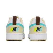 NikeCourt Borough COURT BORO Leather Comfortable Versatile Color-Block Macaron Campus Style Low-Top Sneakers Yellow-White Unisex - White - View 4