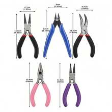 KLONKEE Jewelry Making Pliers Set, Mini Precision Hand Tools, Suitable For DIY Beading, Wire Wrapping, Jewelry Repair, Round Nose Pliers, Long Nose Pliers, Cutting Pliers Set - Multicolor - View 8