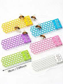 Floating Bee Ladder, Honeycomb Bee Waterer, Foldable Plastic Insect Watering Station, Bee And Butterfly Perch, Suitable For Garden Pond And Beekeeping, Perfect Gift For Nature Lovers - Multiple Styles - View 7