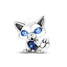1Pc Winter Lifestyle Dangle Charm Collection Silver Color Enamel CZ Animal Fashion Daily Item Beads Charm For Bracelet Necklace Jewelry Making Gift - Silver - View 28
