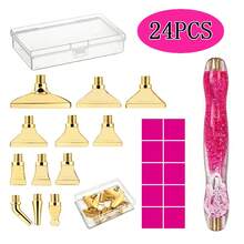 New Threaded Diamond Dot Drilling Tool, Multipurpose Stainless Steel Threaded Tip, Perfect For DIY Mosaic Embroidery Art Projects - A - View 17