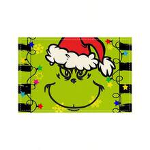 The Grinch The The 1Pc Christmas Desktop Decoration, Multiple Options For Christmas Tablecloth Decoration, Cartoon Printed Tablecloths, Home Kitchen Holiday Party Desktop Decoration - Multicolor - View 9