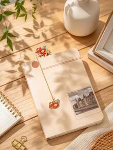 Personalized Birth Flower Butterfly Gold Metal Bookmark With Decorative Chain, Custom Engraved Bookmark, Birthday Gift For Book Lovers - Multicolor - View 3