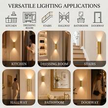 Minimalist Creative Night Light, LED Wall Lamp With Sensor, Rechargeable Stair Light, Magnetic Mount Motion Sensor Light With Auto On/Off, Suitable For Stairs, Cabinets, Rooms, Night Lighting, Halloween Decoration - Multicolor - View 5