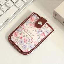 Women's Bus Card Holder Credit Card Wallet Vintage Oil Painting Pattern Pull-Out Card Holder One-Piece Card Holder Compact Ultra-Thin Mini Bag Cartoon New Niche Design Card Sleeve Exquisite Card Holder, Mini Storage Bag Small Bag - Multicolor - View 13