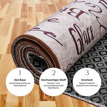 Chilai Home Washable Kitchen Rug, Non Slip Runner Rug, Modern Kitchen Carpet, Soft Runner Rug Kithcen, Made In Türkiye, Kitchen Runner Rug - Light Grey - View 7