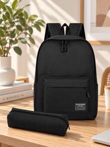 1pc Backpack, Large Capacity Multifunctional Backpack, Stationery Storage Bag, Student Pencil Case, School Supplies, Pencil Pouch, Backpack Back To School Essential, Unisex, Portable Backpack, Back To School Essential - Multi-color - View 1