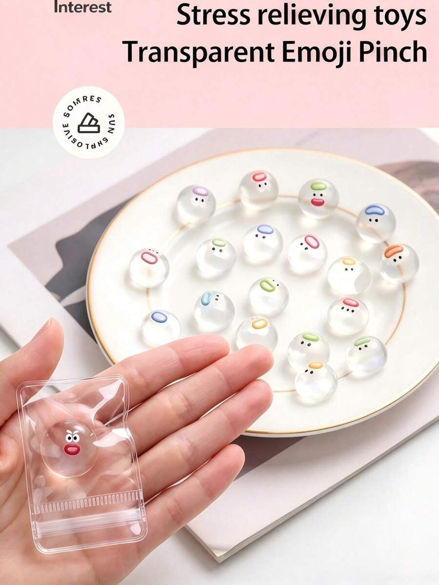 10 buah Mainan Squishy Transparan dengan Hidung Mini Lucu yang Lembut, Bola Penghilang Stres Kartun, Mainan Remas, Tekstur Lembut seperti Adonan, Untuk Anak Perempuan dan Anak-anak