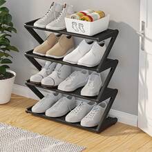 1pc 4-Tier Shoe Rack, Space-Saving Multi-Layer Shoe Rack, Compact Open Storage Rack For Sneakers, Slippers And Daily Footwear, Suitable For Entryway, Bedroom, Closet, Dorm And Apartment Storage, Easy Access Home Storage Rack, Suitable For Spring, Summer, Autumn, Winter Small Space Storage Solution, Housewarming And Holiday Home Storage - View 7