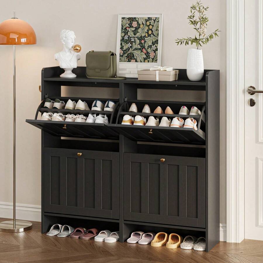 Shoe Storage Box - Black - View 1