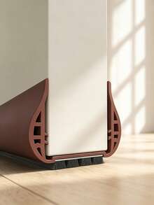 1 Adjustable Door Bottom Silent Sealing Strip With Wool Strap Design, Suitable For Bedroom Doors, Windproof, Dustproof, Soundproof, Suitable For Thicknesses Between 1.377 And 2.1 Inches, PVC Sealing Strip - A - View 3