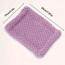 1pc/2pcs Small Animal Nest Blanket-20 * 15cm/7.87 * 5.91in Nest Mat Small Pet Hedgehog Winter Warm Mat Squirrel Rabbit Thickened Nest Blanket(Standard Size=Random Color 1pc) - A - View 3