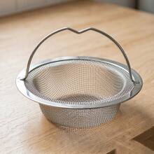 4pcs Stainless Steel Sink Strainer With Handle, Rust-Proof Mesh Filter, Suitable For Kitchen And Bathroom Sinks, Effectively Prevents Clogging, Perfectly Handles Vegetable And Fruit Residue, Household Kitchen Accessories. - Mesh Filter - View 4