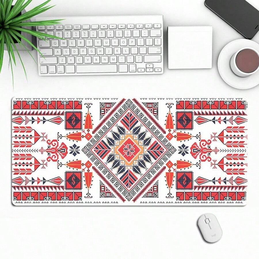 Geometric Pattern Rubber Gaming Mouse Pad For Desktop Computer/Laptop Office - View 1