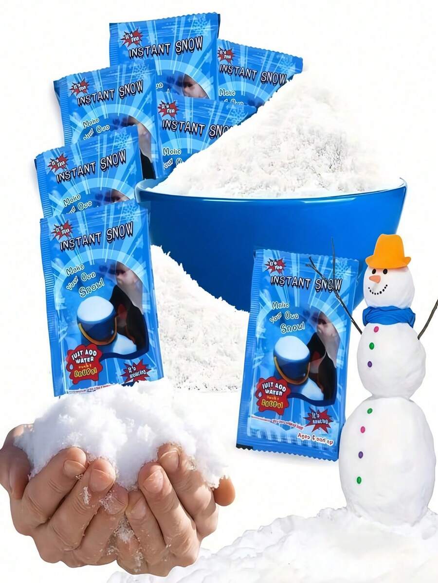 DIY Artificial Snow Powder Christmas Fake Snow Window Display Scene Decoration Simulation Snowflake Snow Powder Sodium Polyacrylate Artificial Snow - Multicolor - View 1