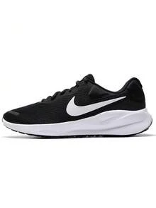 Nike男鞋運動鞋2026新款REVOLUTION 7緩震輕便透氣公路跑步鞋FB2207-001 - 黑與白 - 查看 2