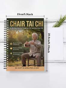 2/1pc "Elderly Tai Chi Chair Guide: Suitable For 60+ Years Old" - 28-Day Gentle Daily Training Plan, Spiral-Bound Seated Exercise Manual, Suitable For Balance Training, Fall Prevention, Strength And Flexibility Improvement, Low-Impact Chair Fitness Method - Multicolor - View 20