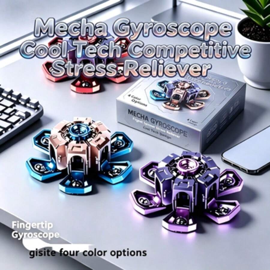 1pc Mecha Transformable , Cool Tech, EDC Desktop Stress Relief Sensory Toy, Suitable For Teens And Adults