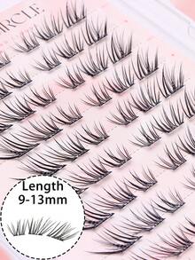 10-Row Glue-Free Segmented Clustered Upper Eyelashes, Suitable For Beginners, Lightweight And Natural Design, Soft And Comfortable To Wear, Easy To Apply, Natural Eye Makeup - C - View 5