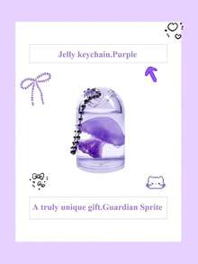 Cute Mini Jellyfish Keychain, Transparent Ocean Y2K Style Bag Charm, Adorable Pendant, Suitable For Backpacks, Handbags, Car Keys, Perfect Birthday Gift For Women And Girls - Multicolor - View 16