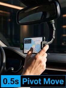 360° Rotatable Adjustable Phone Holder, Space-Saving Car Phone Mount, L-Shaped Design, Secure Grip, Sturdy Structure, Compatible With IPhone And Android Phones, Home Decor, Office Desk Phone Accessory, Camping Travel Home Essential - Multicolor - View 3