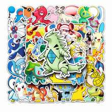 1set/50pcs Anime Graffiti Stickers, Rare Creatures & Trainers. Vivid Layered Print, Easy Peel. Decorate Helmets And Laptops For Unique Personalized Style.(Stochastic Style) - Multicolor - View 5